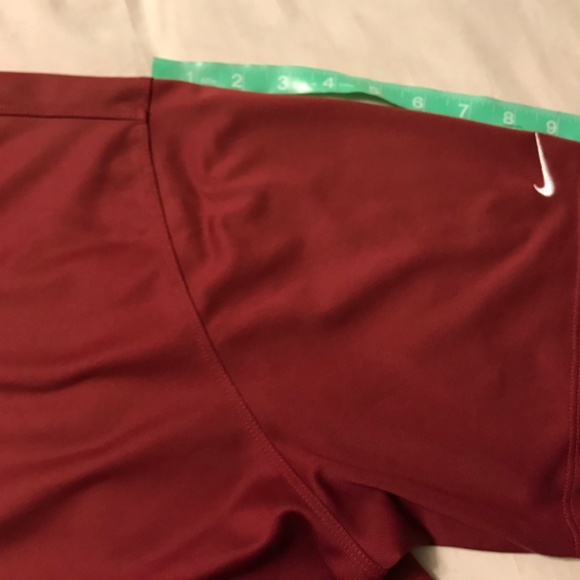 Nike Golf Polo Dri Fit Performance Red Short Sleeve Athletic Mens Sz XL - Picture 7 of 9